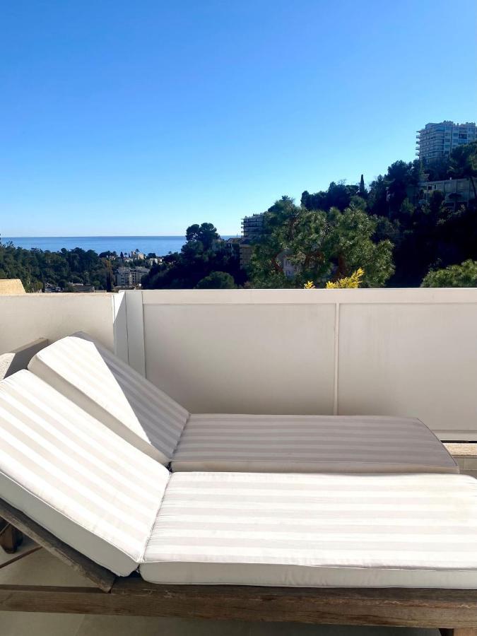 ניס Appartement Luxe - 3 Pieces Avec Vue Mer, Piscine Et Tennis מראה חיצוני תמונה