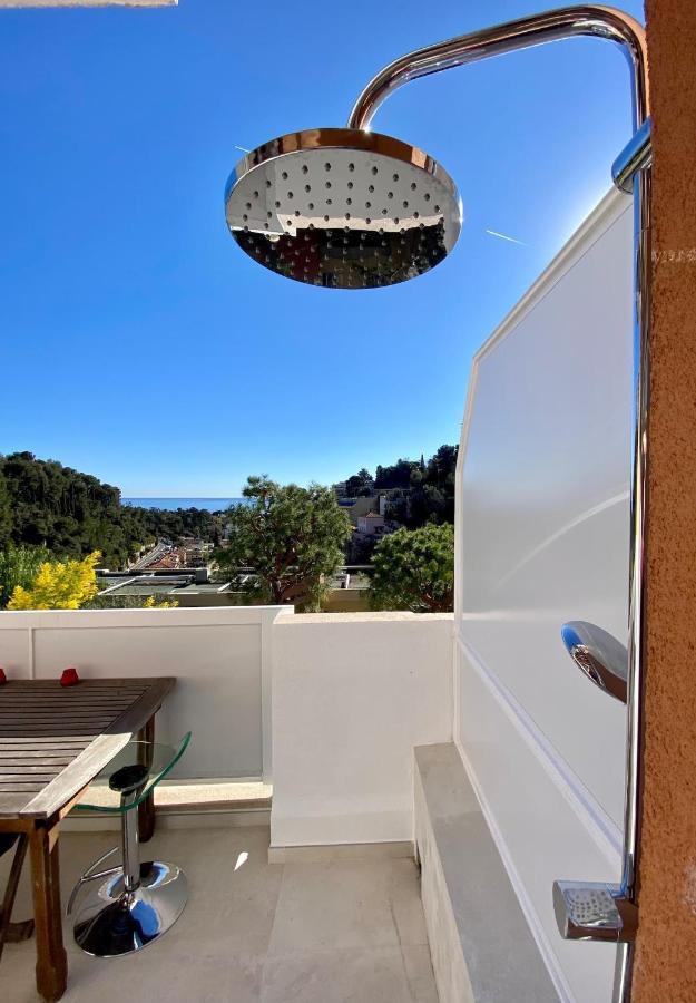 ניס Appartement Luxe - 3 Pieces Avec Vue Mer, Piscine Et Tennis מראה חיצוני תמונה